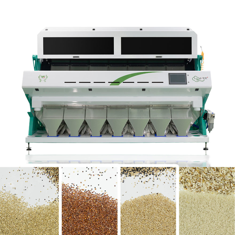 Classificador orgânico automático inteligente da cor do arroz de 7 canais 80 toneladas pela máquina de classificação da cor do dia