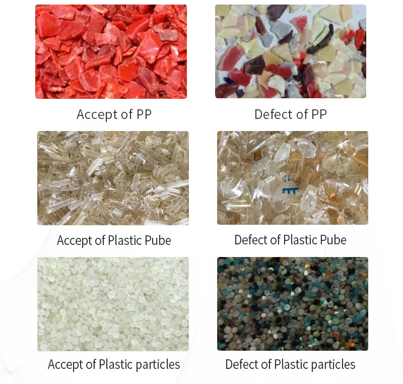 Do Hdpe automático de dois Abs do Pvc do Pe das rampas da camada 4 máquina plástica do classificador da cor do Ldpe