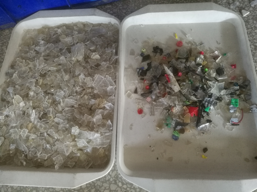 Do Hdpe automático de dois Abs do Pvc do Pe das rampas da camada 4 máquina plástica do classificador da cor do Ldpe