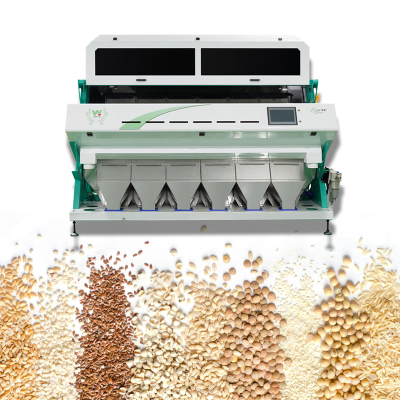 Máquina de Selctor do classificador da cor da grão do arroz das rampas da Multi-função 6 que classifica para cereais do arroz