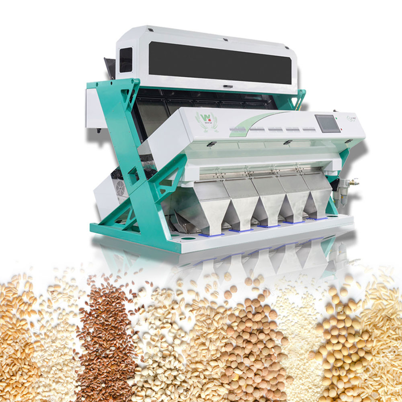 Máquina de triagem de arroz branco / cozido de alta capacidade 5 escorregas Color sorter com bom preço