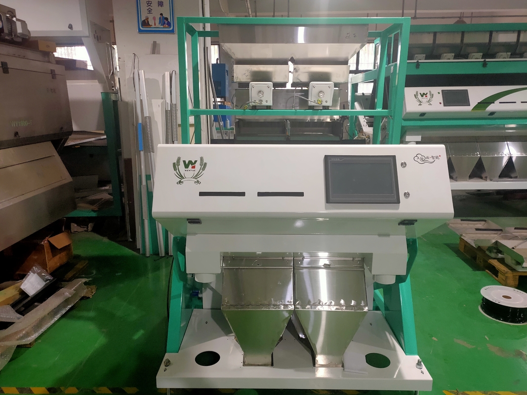 Máquina erval do classificador da cor dos vibradores das rampas 4 de Digitas 2 com câmera do CCD