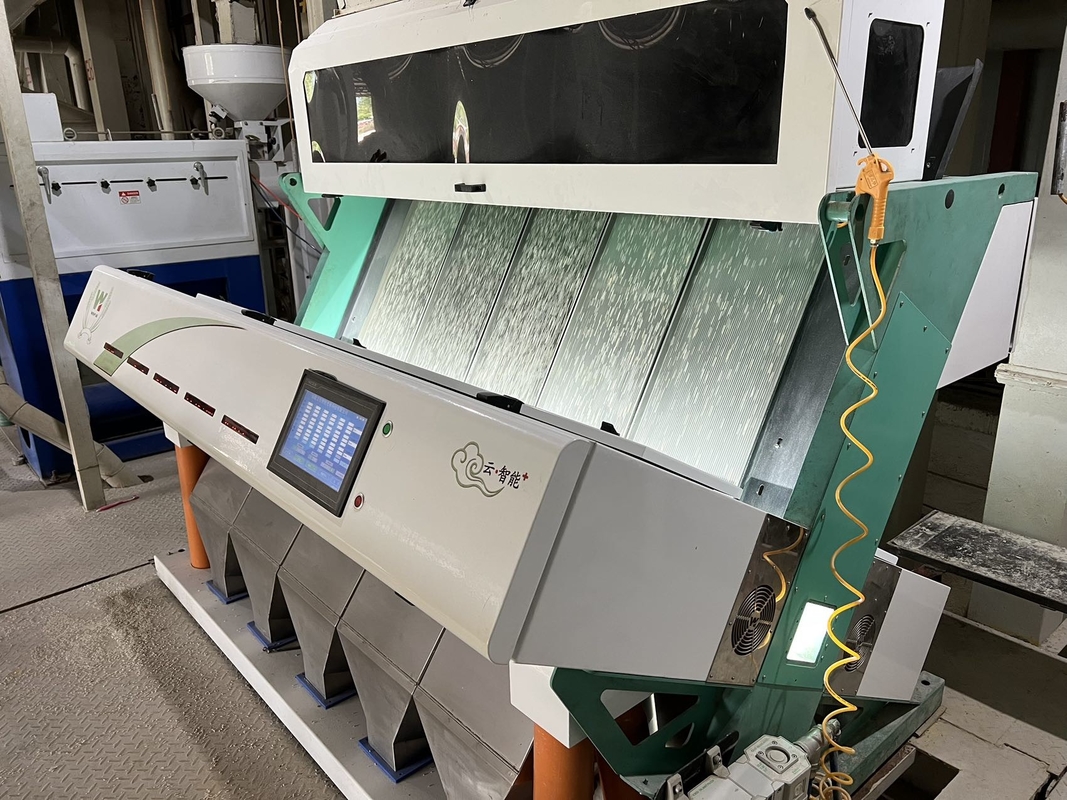 Tipo aprendizagem da rampa do auto de Paddy Separator Machine High Level AI do arroz inteligente