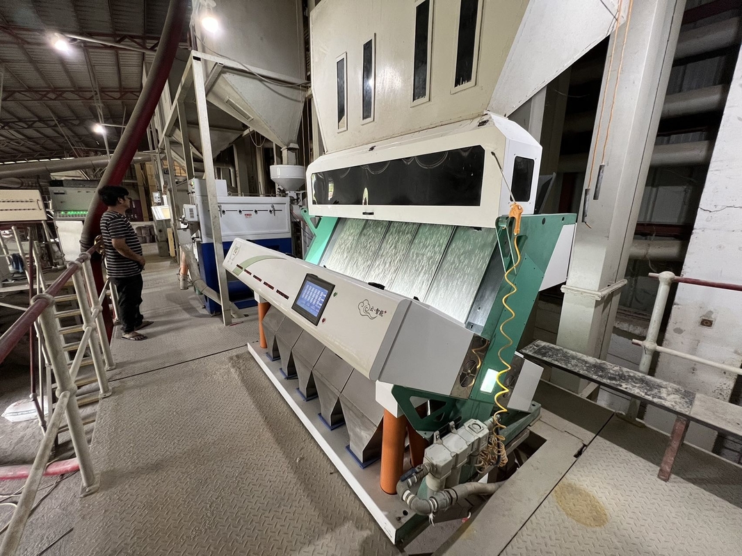 Tipo aprendizagem da rampa do auto de Paddy Separator Machine High Level AI do arroz inteligente