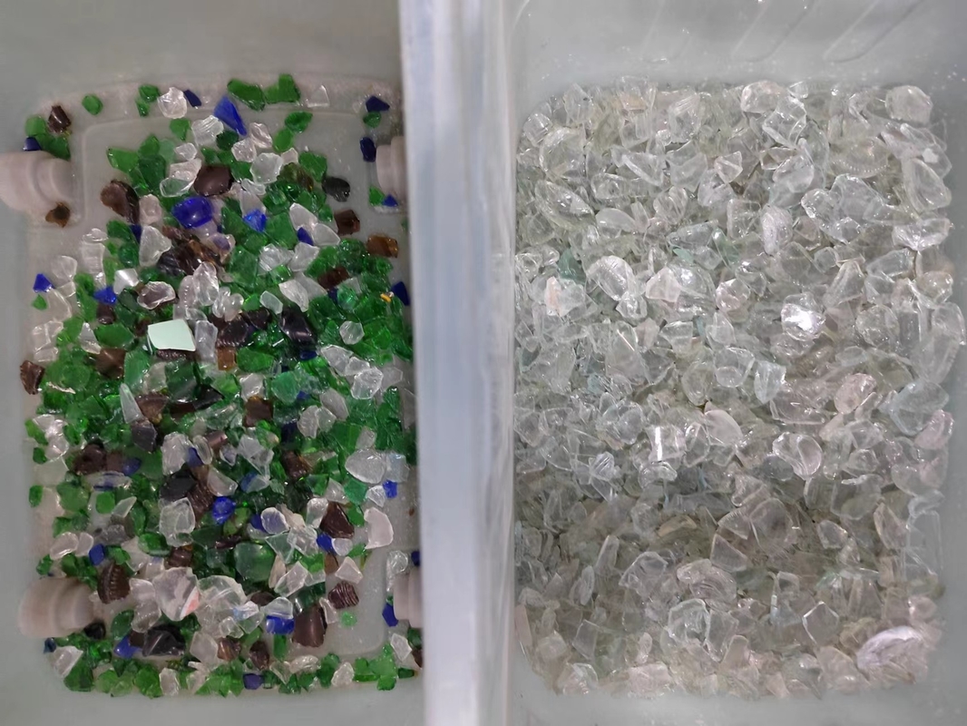 Alta precisão Quartz Stone Color Sorter Inteligente Marrom Verde Vidro Cullet Color Separador Com Nir Sensor