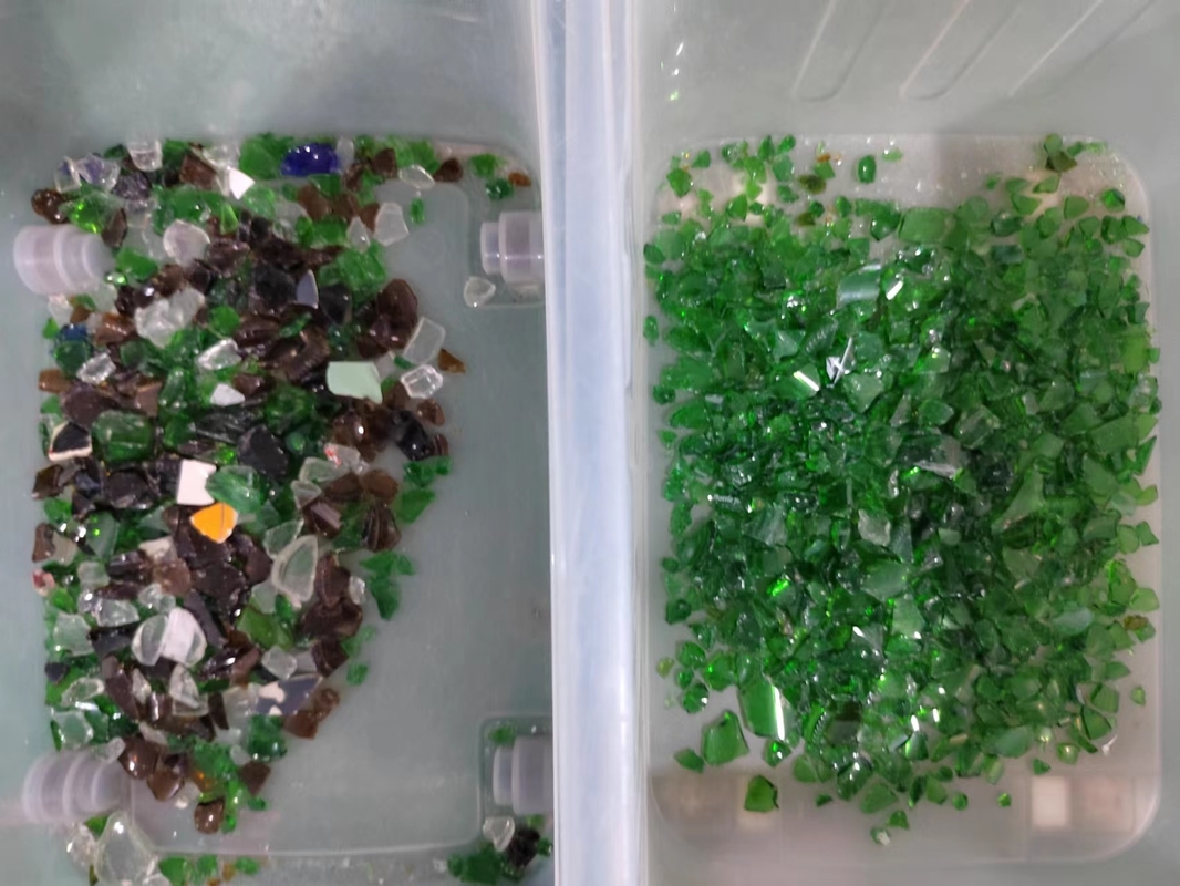 Alta precisão Quartz Stone Color Sorter Inteligente Marrom Verde Vidro Cullet Color Separador Com Nir Sensor
