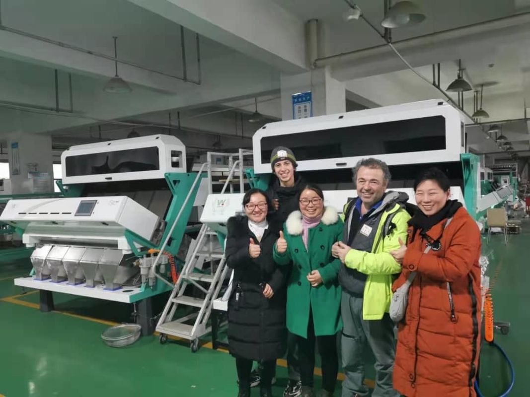 Classificador de cores de alta precisão Wenyao para feijão, grãos, cereais, trigo, milho, sementes, chá, nozes, classificador de cores, Wi-Fi, controle remoto