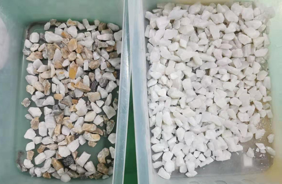 Camadas óticas de máquina de classificação mineral de vidro WENYAO da cor do CCD de sal da areia do CCD duas
