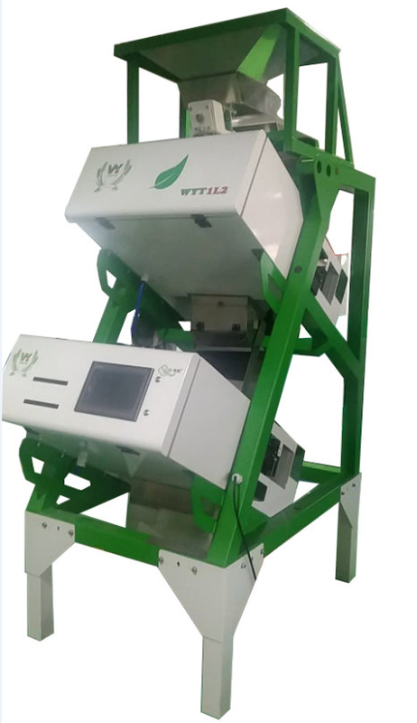 Máquina verde 200kg/H do classificador da cor do chá preto com a câmera do CCD do RGB