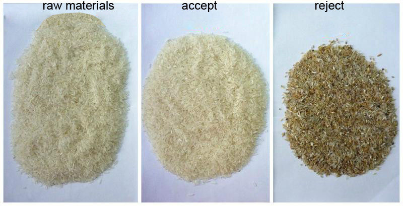 A grão longa aferventou a máquina de classificação da cor da precisão alta da máquina do classificador da cor do arroz