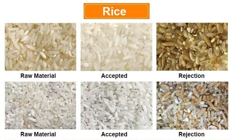 A grão longa aferventou a máquina de classificação da cor da precisão alta da máquina do classificador da cor do arroz
