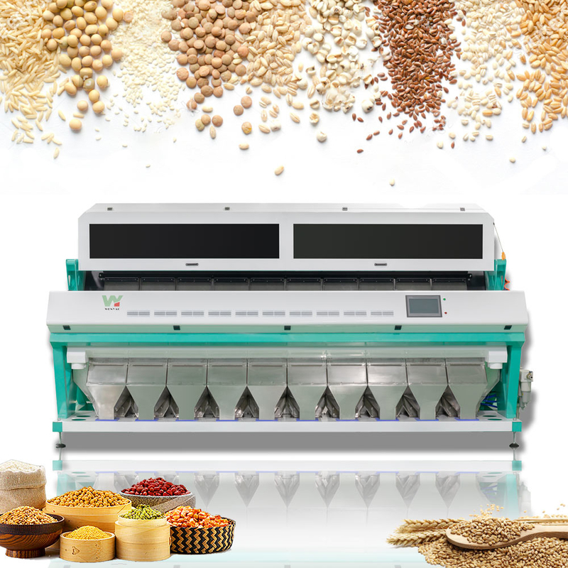 Câmera do CCD 10 do arroz da cor do classificador da máquina do arroz toneladas de máquina de classificação com tecnologia do AI