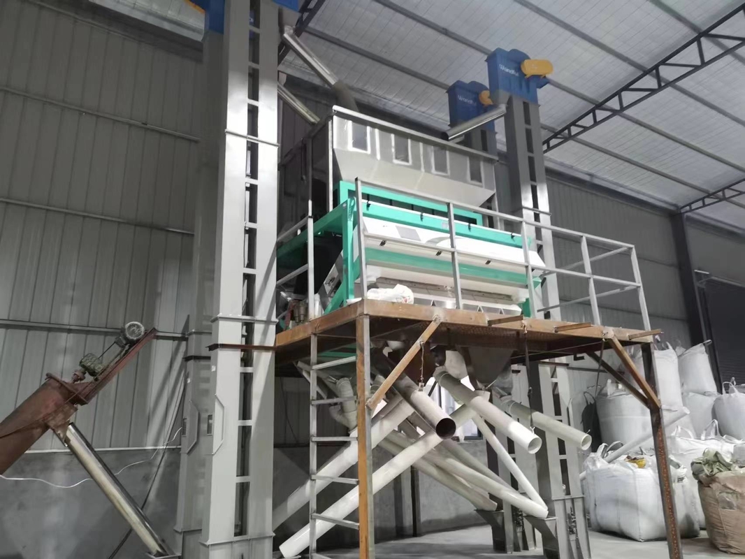 Câmera do CCD 10 do arroz da cor do classificador da máquina do arroz toneladas de máquina de classificação com tecnologia do AI