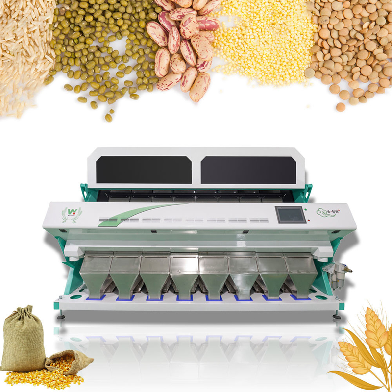 Máquina de classificação de cores de grãos para classificação de cores de arroz