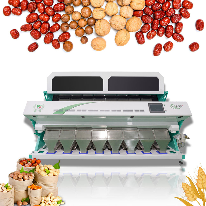 Máquina de classificação de cores de grãos para classificação de cores de arroz