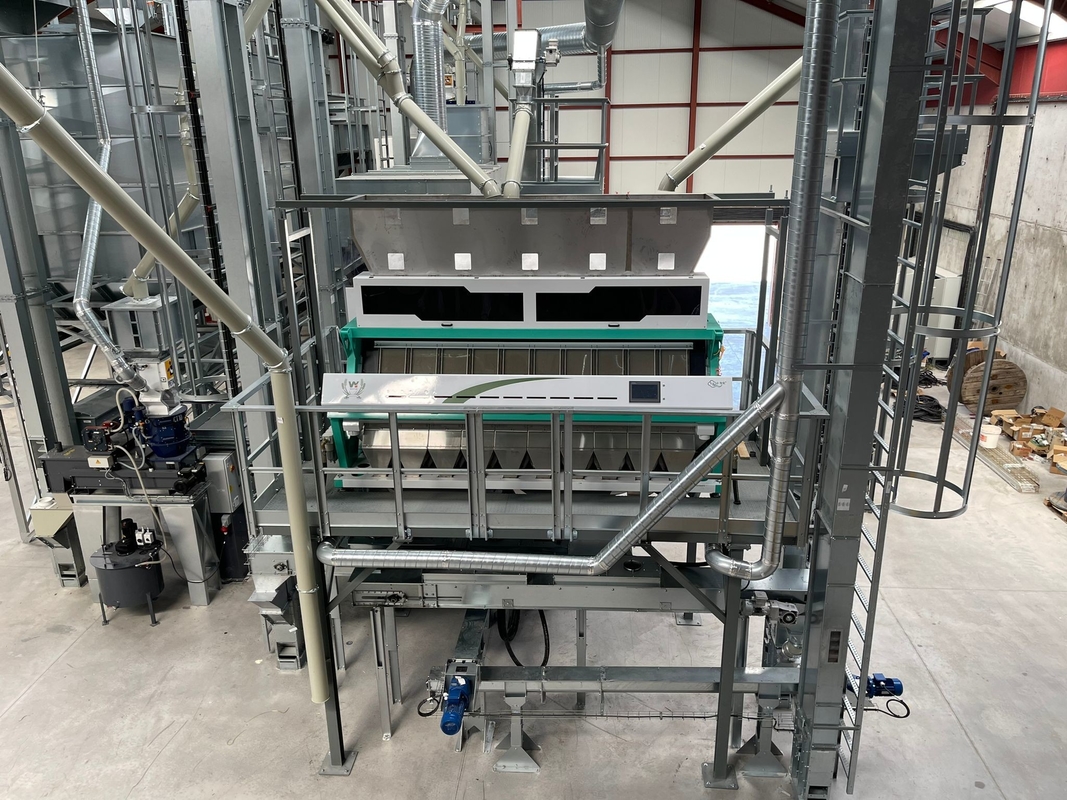 Máquina de classificação de cores de plástico Nir Máquina de classificação de cores de pellets de plástico PCB com câmera CCD e luz LED