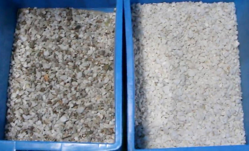 Máquina de classificação de cores ópticas minerais para quartzo de feldspato de barito de caolino