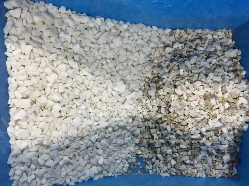 Máquina de classificação de cores ópticas minerais para quartzo de feldspato de barito de caolino