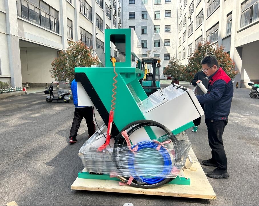 máquina de classificação plástica conduzida da cor da solução para a máquina plástica do classificador da cor