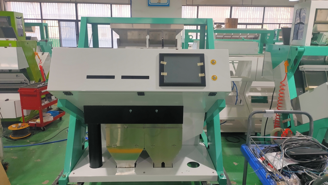 Máquina óptica de triagem de cores de plásticos e máquina de processamento de alimentos para triagem de granulados de plástico para animais de estimação, flocos com sensor CCD