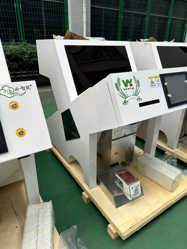 Máquina de triagem óptica Grãos Sementes Amendoins Grãos Máquina de triagem de cores ópticas CCD RGB Câmera Color Sorter