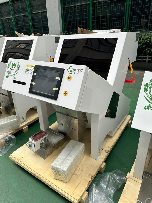 Máquina de triagem óptica Grãos Sementes Amendoins Grãos Máquina de triagem de cores ópticas CCD RGB Câmera Color Sorter