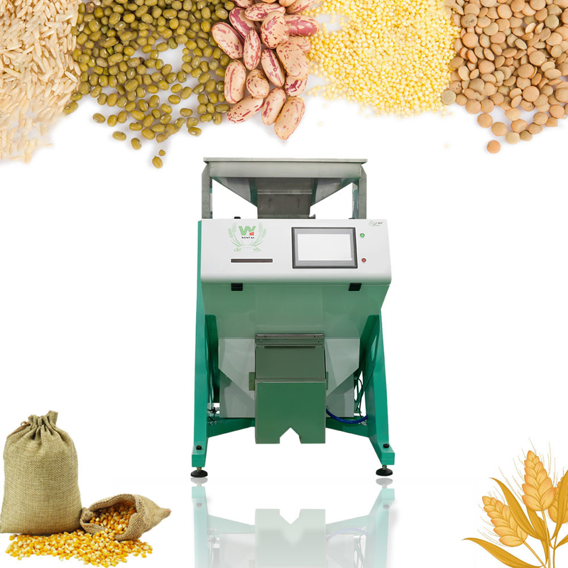 Wenyao 600-1200kg/H 1 Chute Grãos de café Arroz Garin Color Sorting Máquina de triagem de cores óptica de cereais