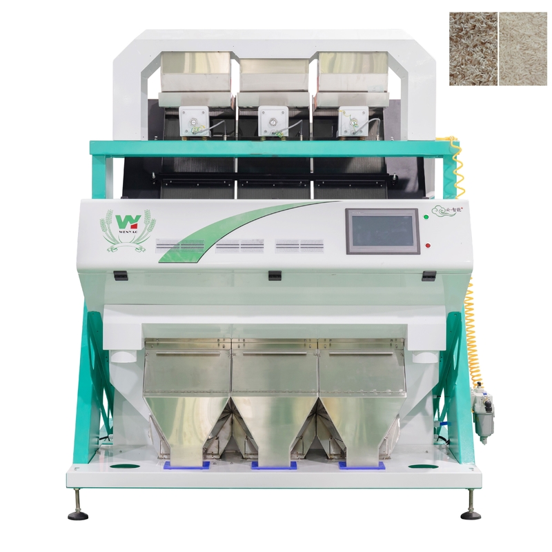 3 Soluções 192 canais 1000kg/H Capacidade Colour Sorter para Arroz