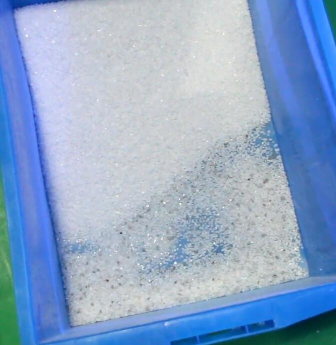 Hoppers de aço inoxidável Máquina de triagem de sal molhada com câmera full Ccd