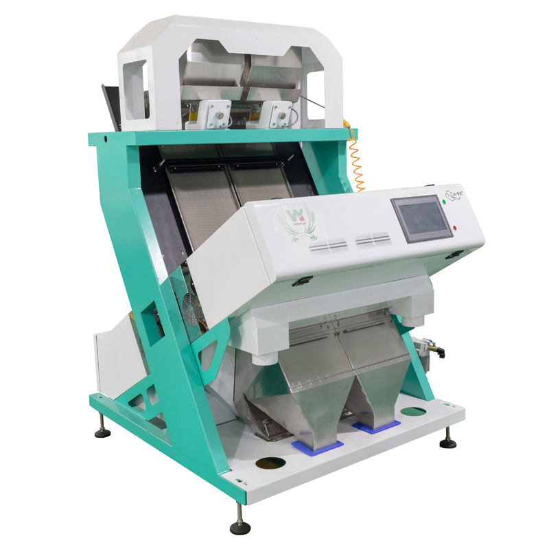 Máquina óptica de triagem de cores de plásticos e máquina de processamento de alimentos para triagem de granulados de plástico para animais de estimação, flocos com sensor CCD