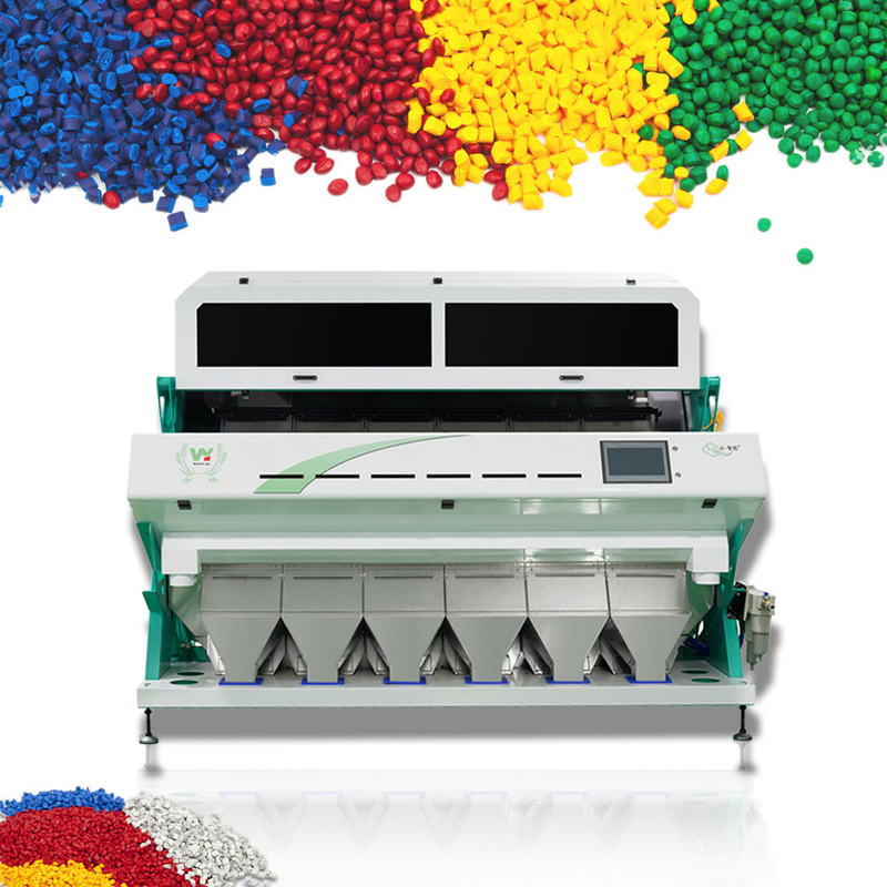 Wenyao CCD Camera Color Sorter Máquina de classificação de cores de plástico reciclado 6 chute