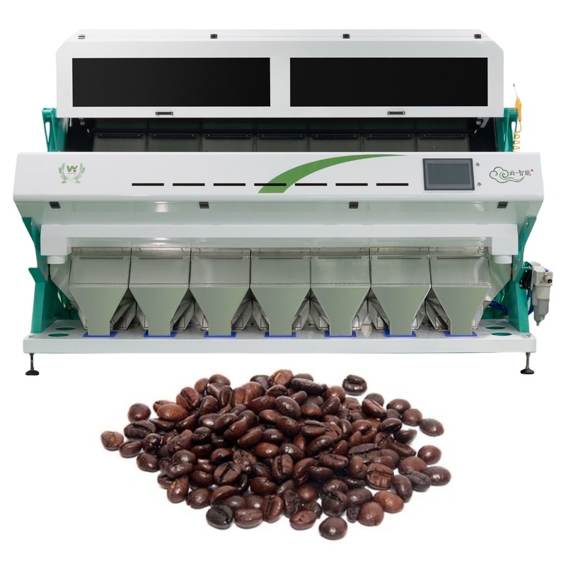 Wenyao 7 Chute Manufacturer Máquina de triagem de cores de grãos de café Equipamento de triagem de cores