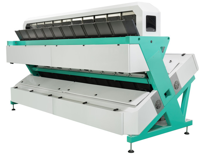 Wenyao 10 Chute Alta velocidade de triagem Colour Sorter Multifunção CCD Câmera Grão máquina de triagem de cores