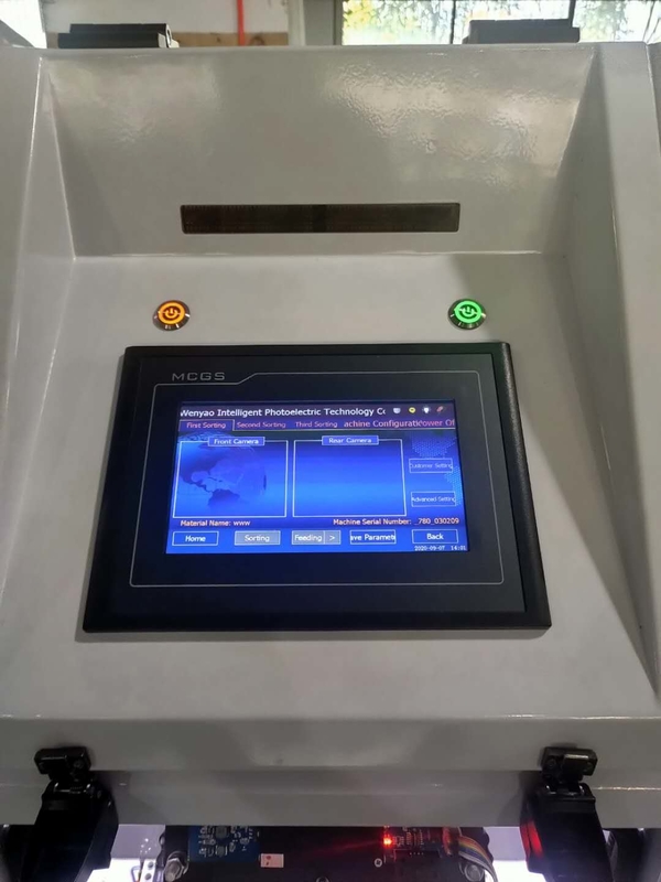 Máquina de classificação de cores de arroz com inteligência artificial