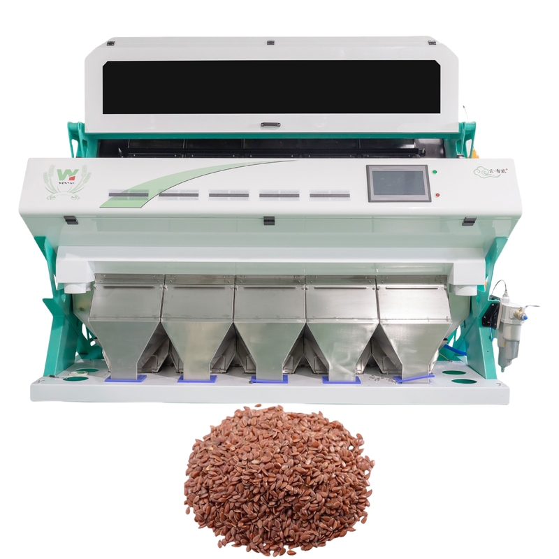 5 Chute Multifunção de sementes de linho Máquina de classificação de cores Colour Sorter Sementes de cor Separação