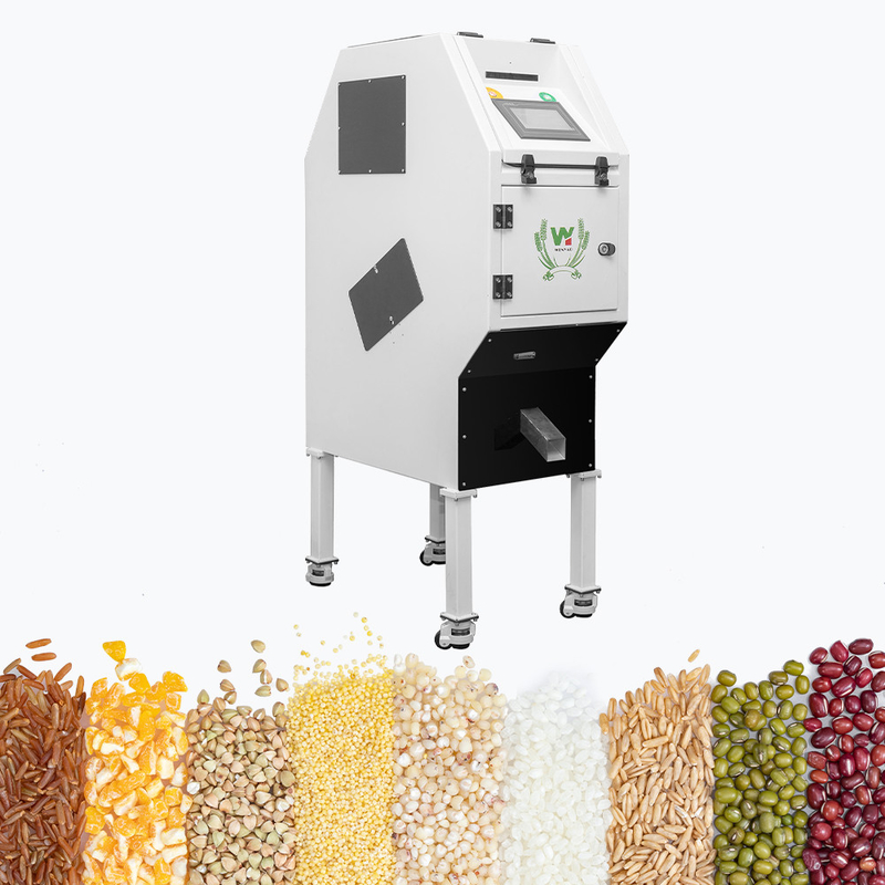 Wenyao 50-500kg/H O mais novo e melhor sistema de Windows Inteligente Grãos Ópticos Arroz Trigo Nozes Plásticas Grãos de Café Color Sorter Máquina de classificação de sementes Color Sorter