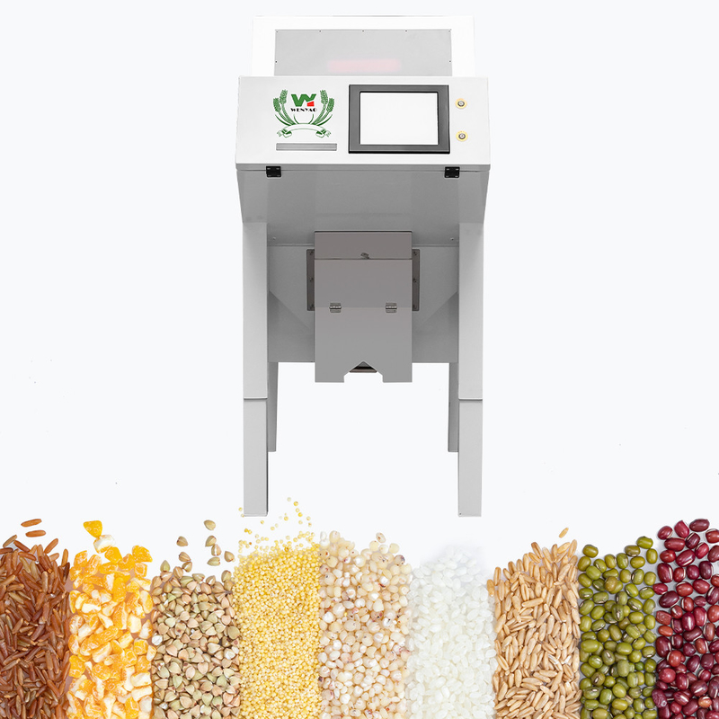 Pequena máquina de classificação de cores de sementes ópticas com bom desempenho de limpeza de sementes