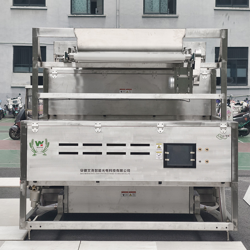 WenYao New Wet Recycled Amber Glass Color Sorting Machine Line Glass Cullet Color Sorter Machine Line para vidro quebrado