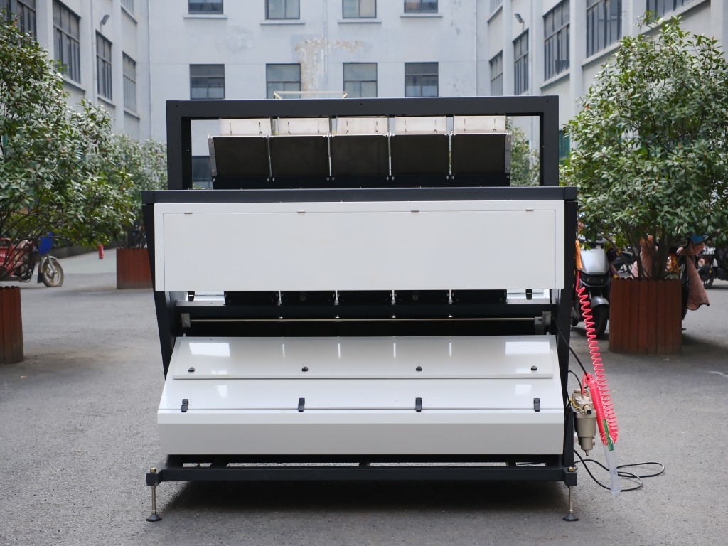 Máquina de triagem de frutos secos de macadâmia de grande capacidade Máquina de triagem de cores de amêndoas
