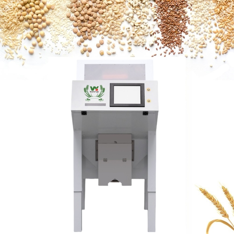 Máquina de triagem de cor de trigo de cevada com câmera óptica CCD inteligente