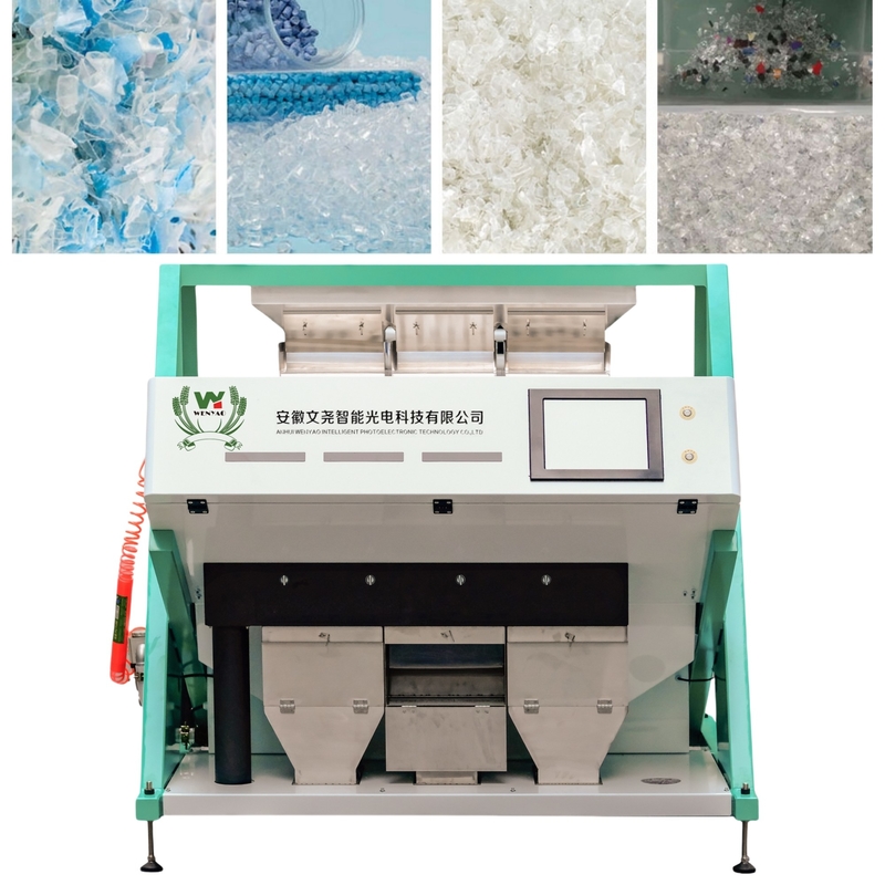 3 Produtor de chute Venda direta CCD Câmera PET PVC PP Máquina de classificação de cores de plástico