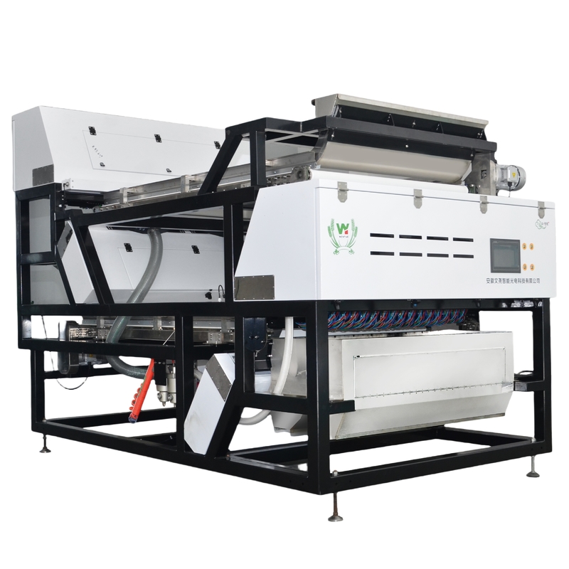 Alta Capacidade Wenyao Dupla camada Cinturão Seco e Molhado Minério de Pedra Máquina de Classificação de Cor Mineral com Ejector SMC 16 Buracos Bico
