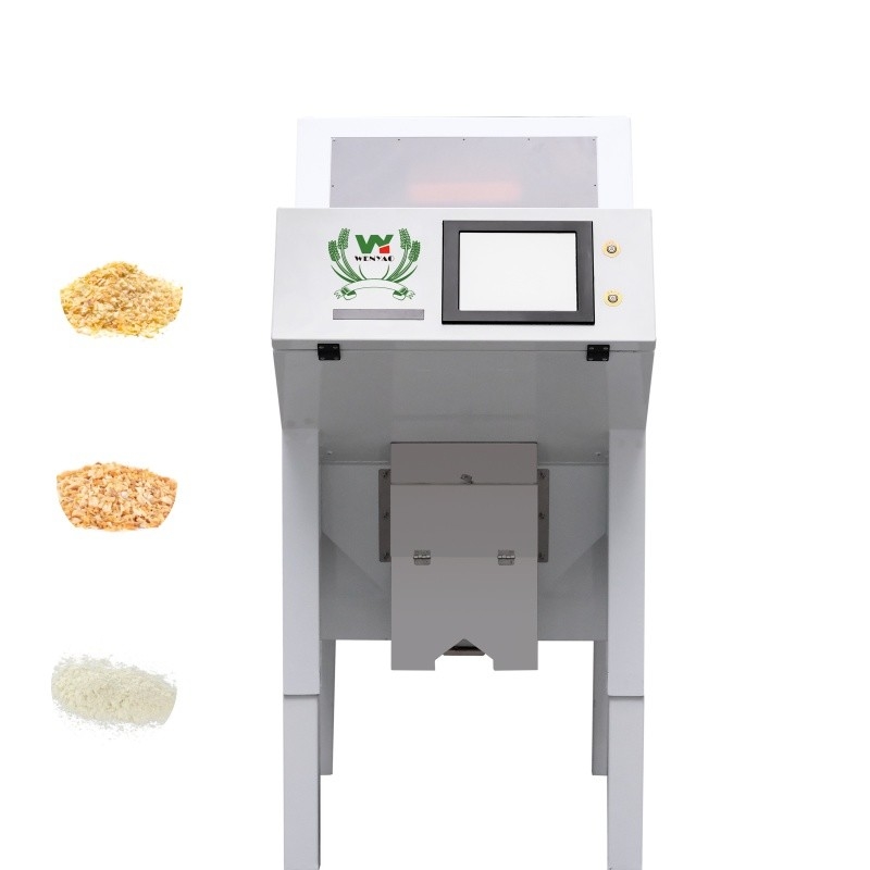 Wenyao WYCS1-64 1 Chute Easy Operate Optical Sorter para legumes hidratados Fragmentos de cebola seca Batatas Fragmentos de máquina de classificação