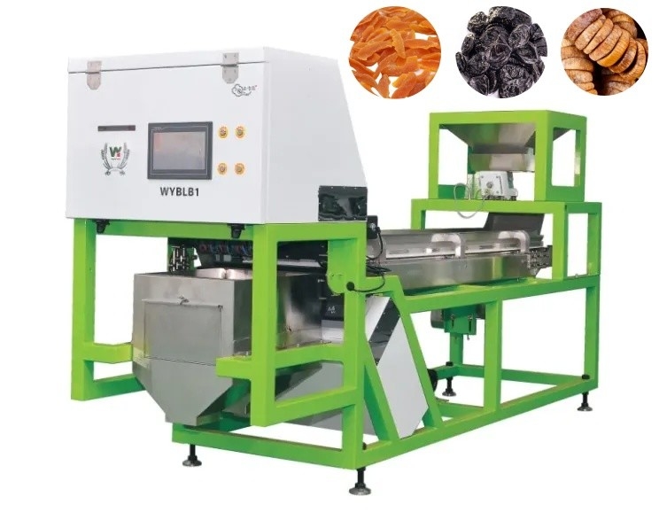 Máquina de triagem óptica de frutas secas de alto rendimento Wenyao Peixe seco Prunas figas Colour sorter para a indústria de processamento de frutas