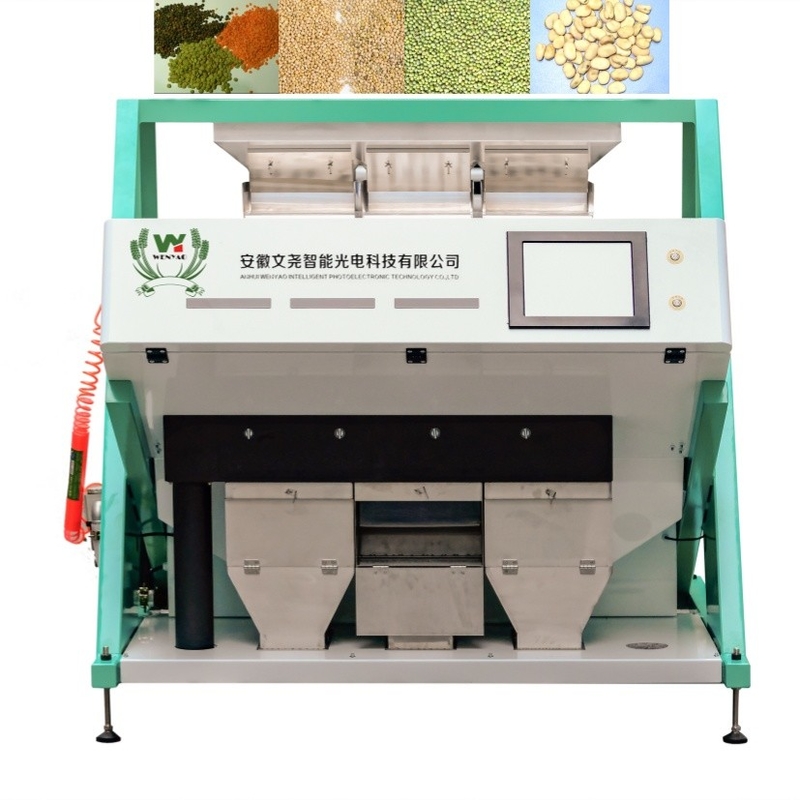 Classificador Óptico de Pulso de Alta Capacidade Wenyao 192 Canais para Grãos, Ervilhas, Feijão Fabáceo, Máquina de Seleção para Legumes