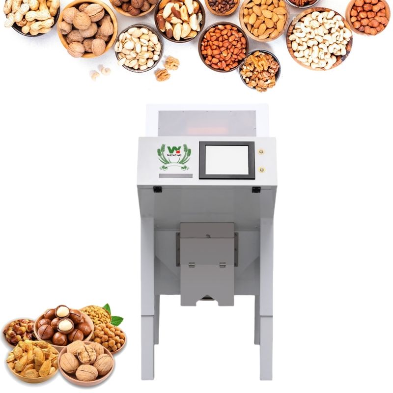 Wenyao Wifi Remote Control Apricot Color Sorter Máquina de Separador de Cor Óptica de Amendoim de Café