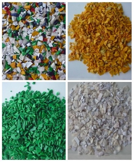 O HDPE lasca-se de alta capacidade plástico da máquina de classificação da cor dos grânulo