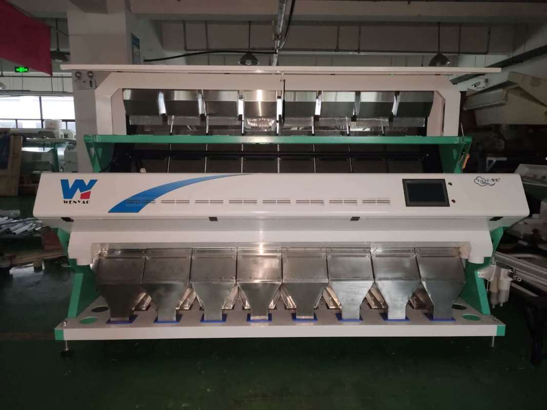 8 Chutes 512 Channels Red Quinoa Oat Grain Sorter Machine For Remove Dislike Color