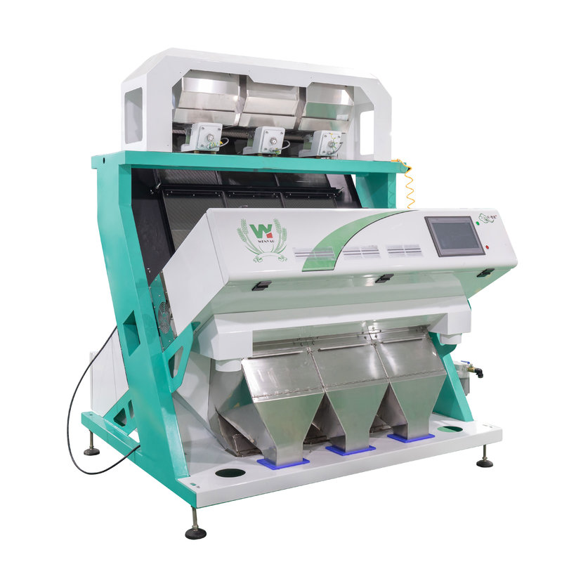 Classificador de cores CCD para amendoim, amêndoas, nozes, máquina de classificação inteligente de cores com alta precisão