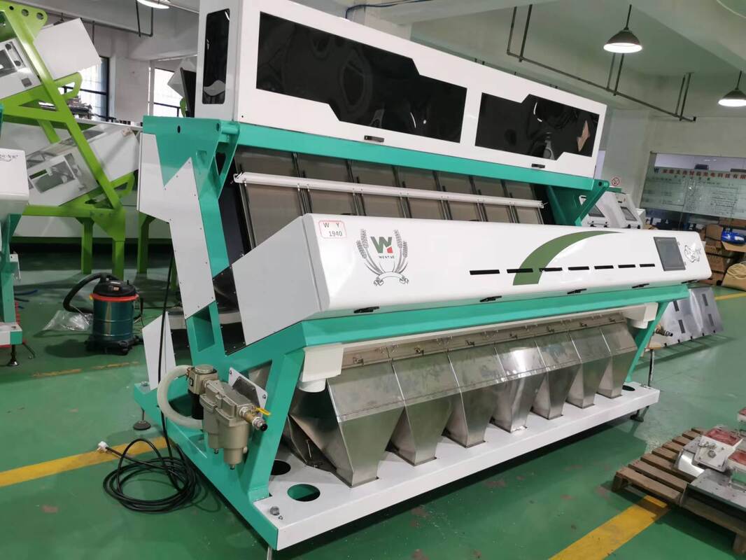 7 chute CCD Grão Noz Feijão Caju Noz Color Sorter RGB Arroz Color Sorting Machine
